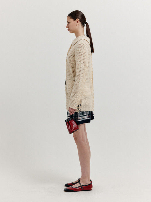 Eenk Xelts Pocket Knit Shirt - Ivory