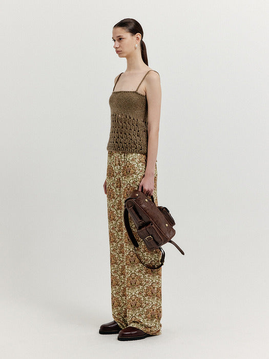 Eenk Xenez Straight Pants - Beige Multi