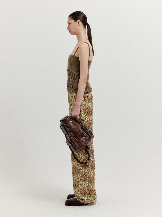 Eenk Xenez Straight Pants - Beige Multi
