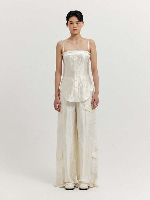 Eenk Xeida Cargo Pants - Ivory