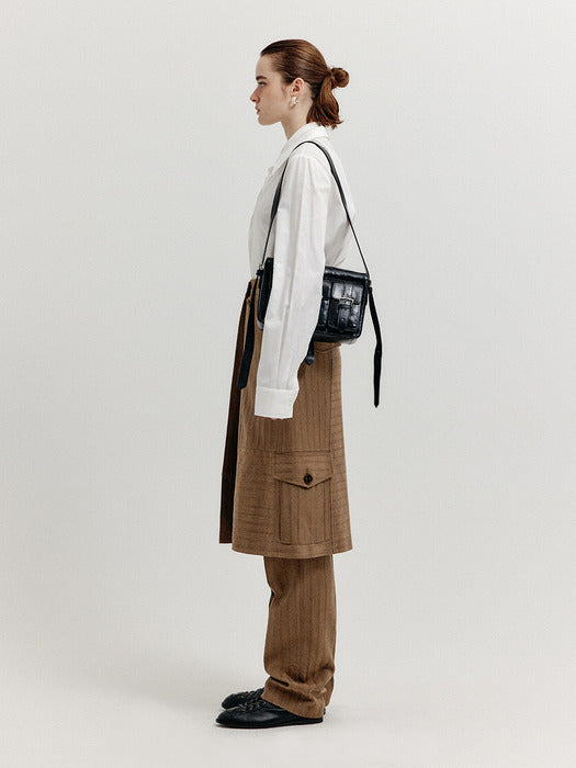 Eenk Xavita Cargo Wrap Skirt - Camel