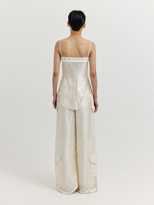 Eenk Xivia Sleeveless Buttoned Top - Ivory