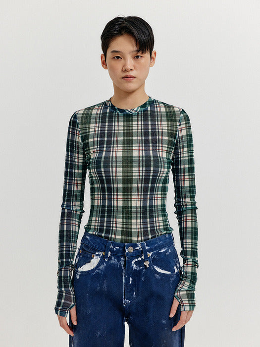 Eenk Xsquare Print T-Shirt - Navy Multi