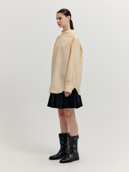 Eenk Xevis Reversed Shirt - Beige