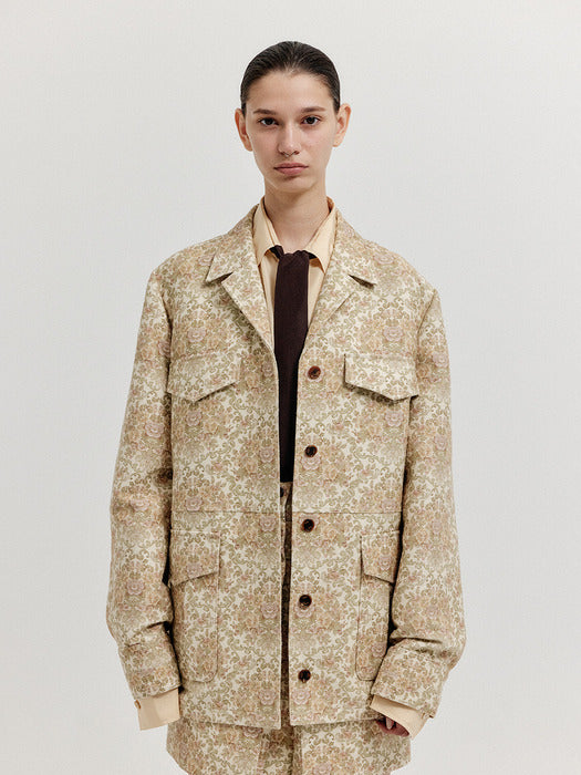 Eenk Xirina 4-Pocket Shirt - Beige Multi