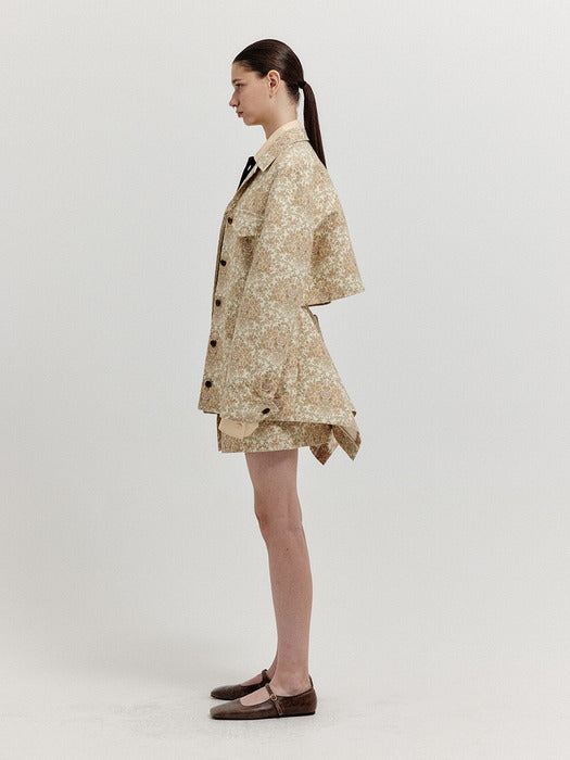 Eenk Xirina 4-Pocket Shirt - Beige Multi