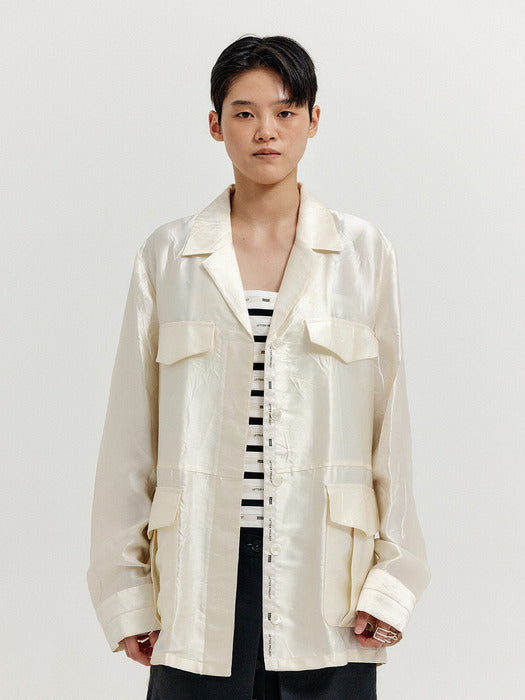 Eenk Xirina 4-Pocket Shirt - Ivory