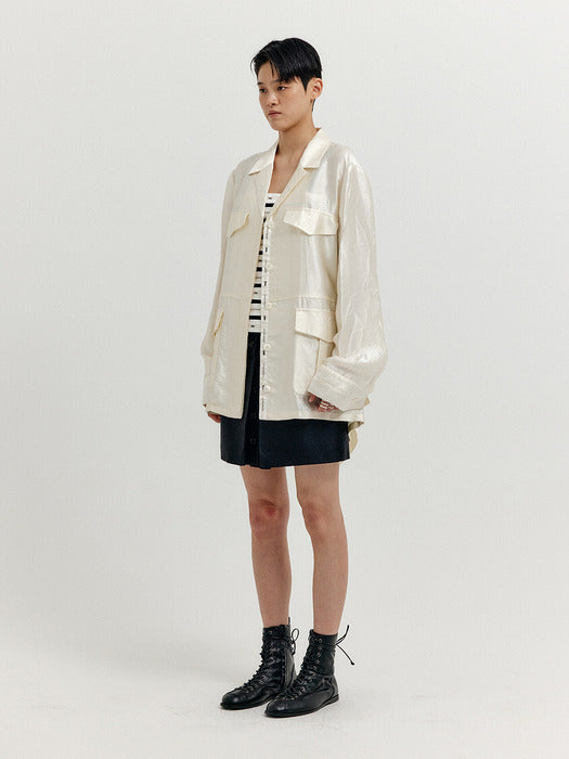 Eenk Xirina 4-Pocket Shirt - Ivory