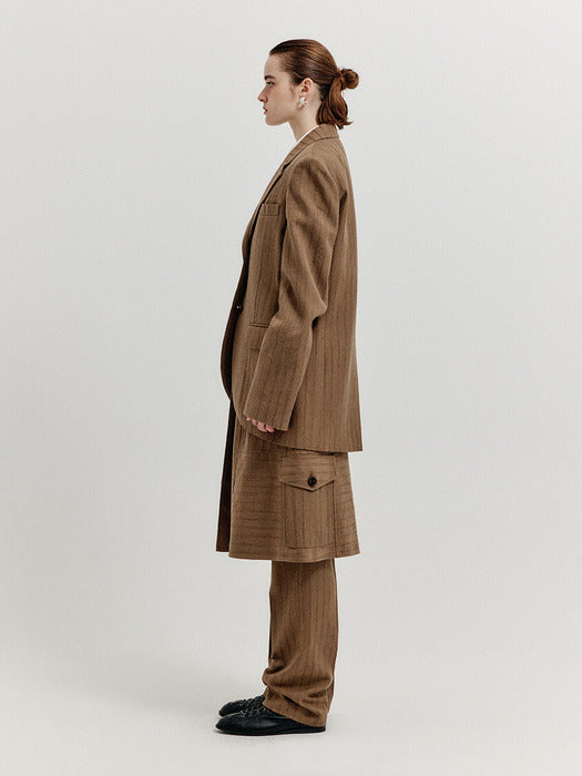 Eenk Xiana Single-Breasted Blazer - Camel