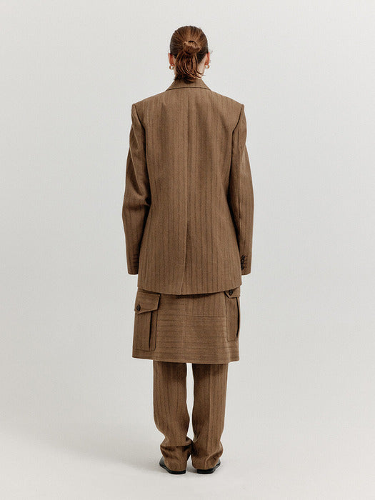 Eenk Xiana Single-Breasted Blazer - Camel