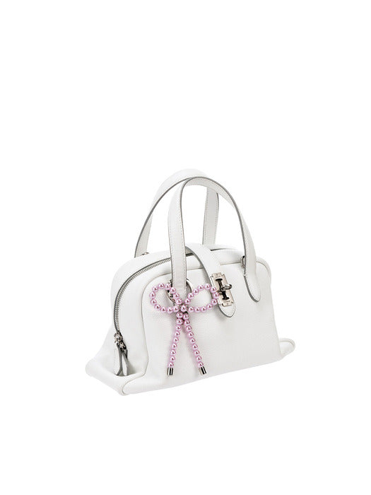 [vunque] Pearl Ribbon Charm (펄 리본 참) Pink