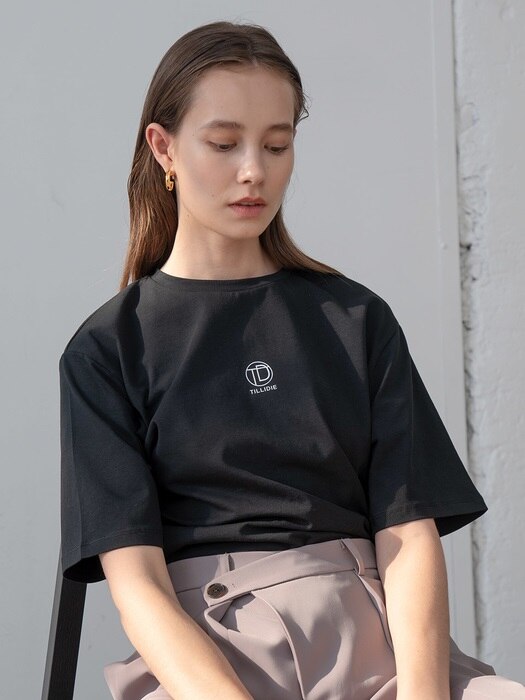 [TILLIDIE] TILL I DIE logo printed tee in black_