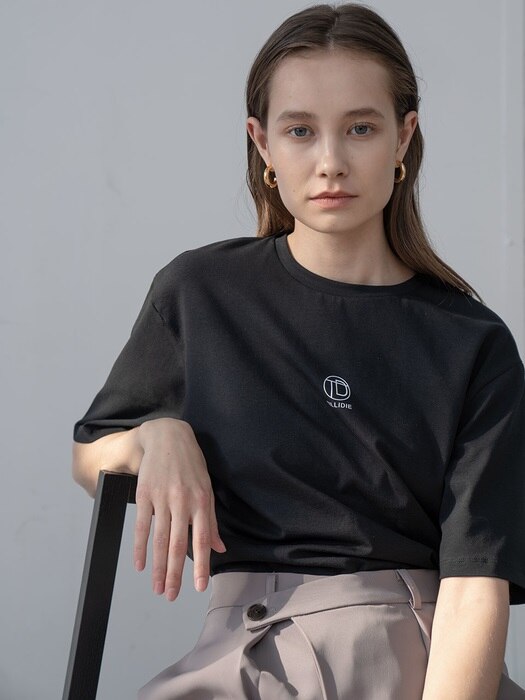[TILLIDIE] TILL I DIE logo printed tee in black_