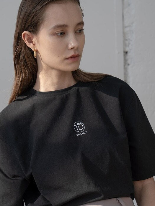 [TILLIDIE] TILL I DIE logo printed tee in black_