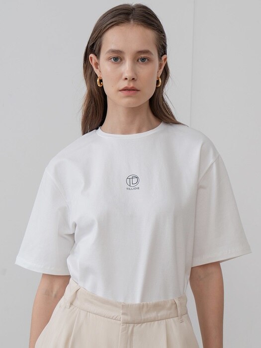 [TILLIDIE] TILL I DIE logo printed tee in white_