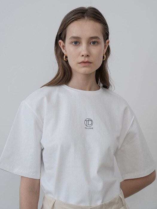 [TILLIDIE] TILL I DIE logo printed tee in white_