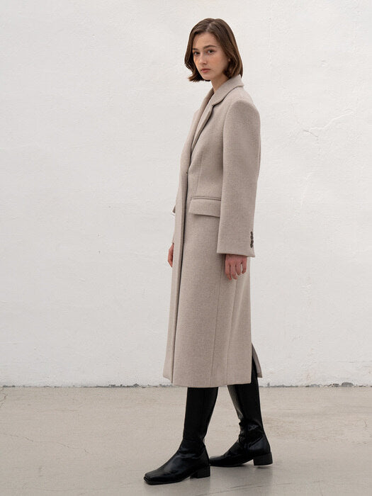 [TILLIDIE] Classic long wool coat (2color)