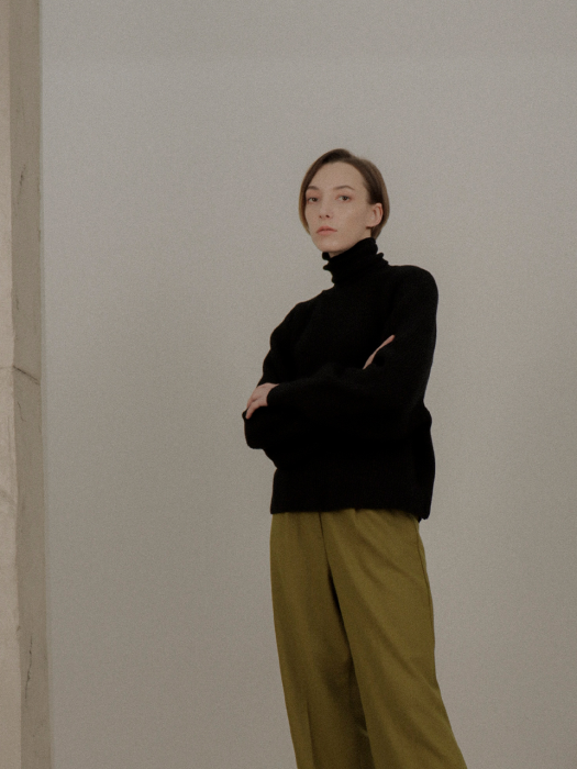 [TILLIDIE] Back Strap Soft Knit(Ivory,Black)