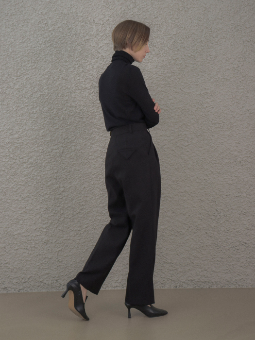 [TILLIDIE] Two Turk Wide Pants(Black)