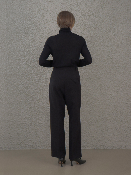 [TILLIDIE] Two Turk Wide Pants(Black)