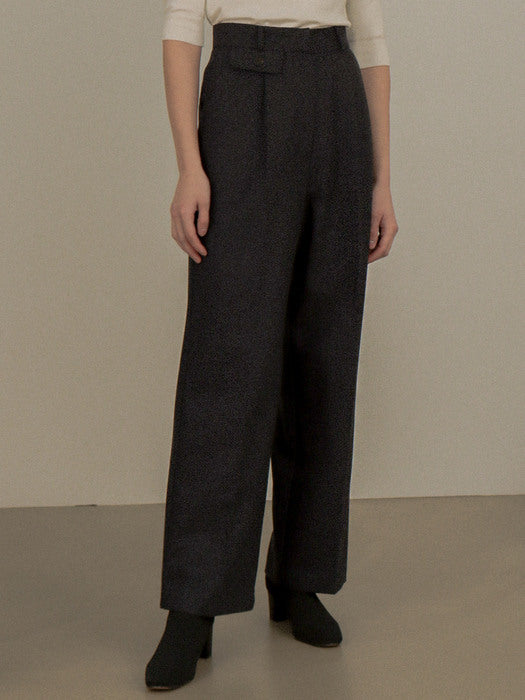 [TILLIDIE] Wool Wide Pants(Grey)
