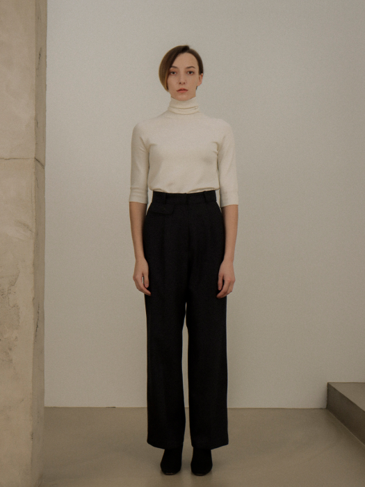 [TILLIDIE] Wool Wide Pants(Grey)