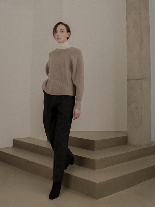 [TILLIDIE] Wool Wide Pants(Grey)