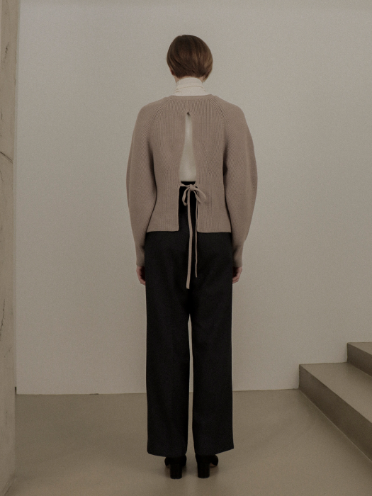 [TILLIDIE] Wool Wide Pants(Grey)