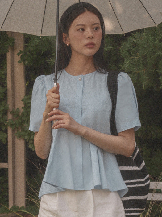 [TILLIDIE] Pearl point flare blouse[5color]