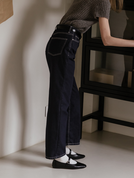 [TILLIDIE] Non fade denim pants_Indigo