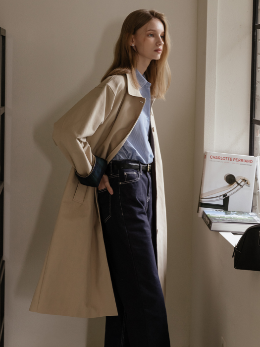 [TILLIDIE] Non fade denim pants_Indigo