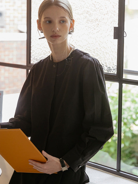 [TILLIDIE] Ola puff blouse(Black)