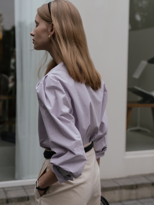 [TILLIDIE] Ola puff blouse_Purple