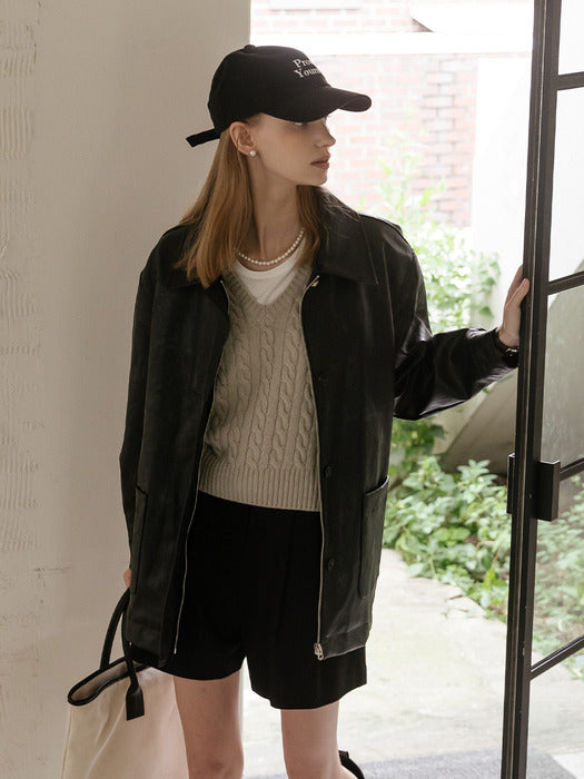 [TILLIDIE] Monica knit vest_Khaki