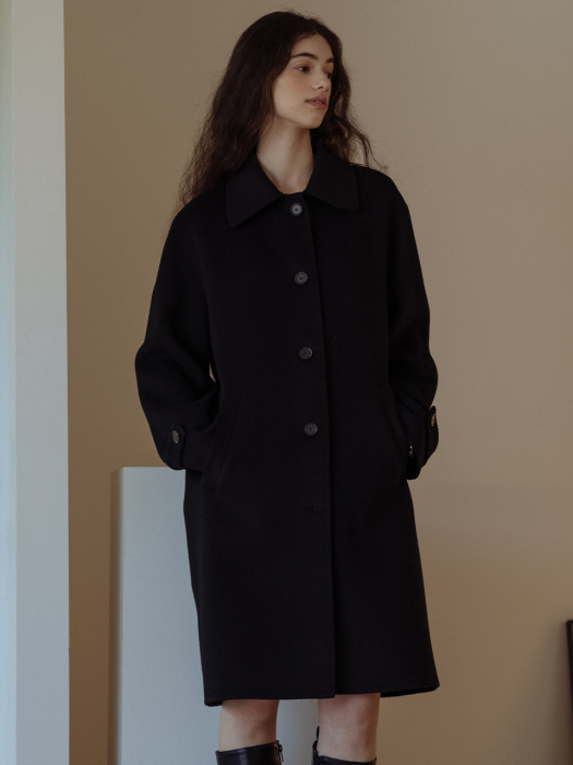 [TILLIDIE] Handmade premium wool coat(Black)