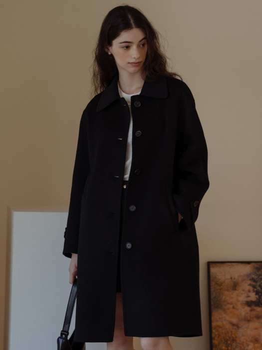 [TILLIDIE] Handmade premium wool coat(Black)