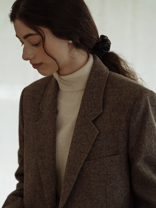 [TILLIDIE] Sandra wool jacket(Light brown)