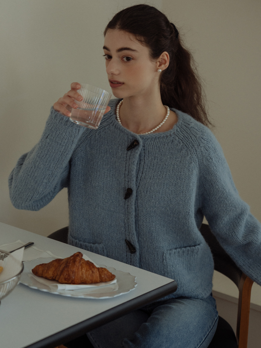 [TILLIDIE] Heidi cardigan_Skyblue