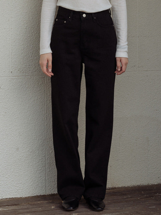 [TILLIDIE] Premium comfortable denim_Black