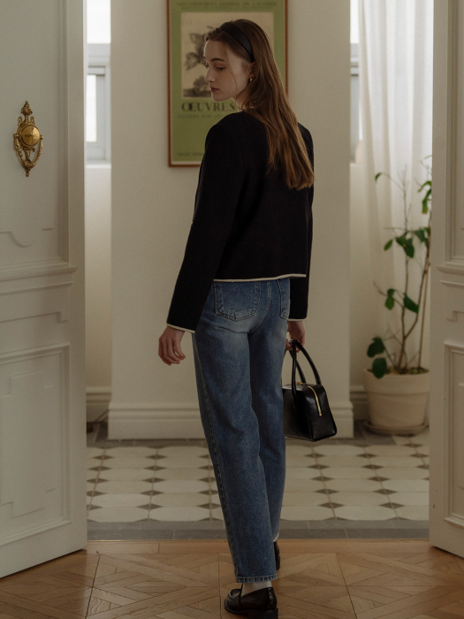 [TILLIDIE] Eco straight washing denim(Blue)