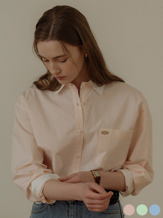 [TILLIDIE] Classic coloring shirt[3color]