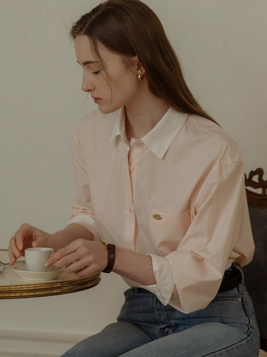 [TILLIDIE] Classic coloring shirt[3color]