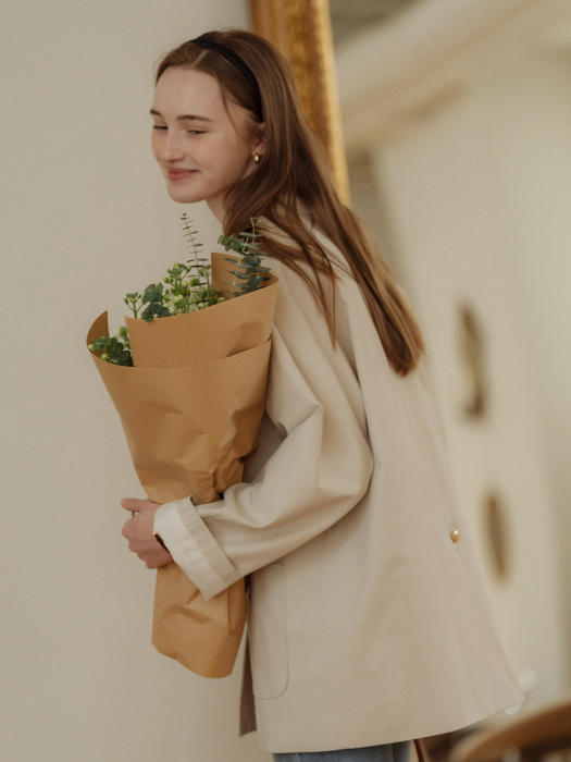 [TILLIDIE] London trench coat(Light beige)