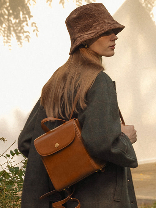 [TILLIDIE] Adeline classic backpack(Camel)