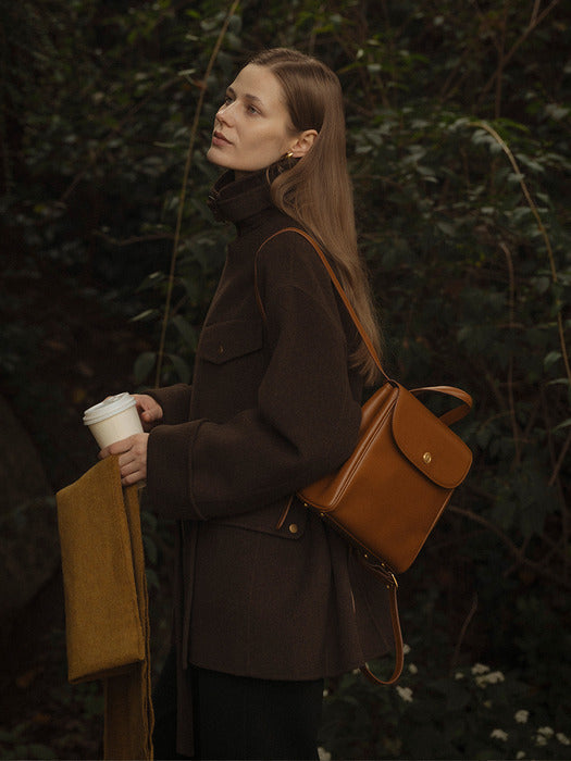 [TILLIDIE] Adeline classic backpack(Camel)