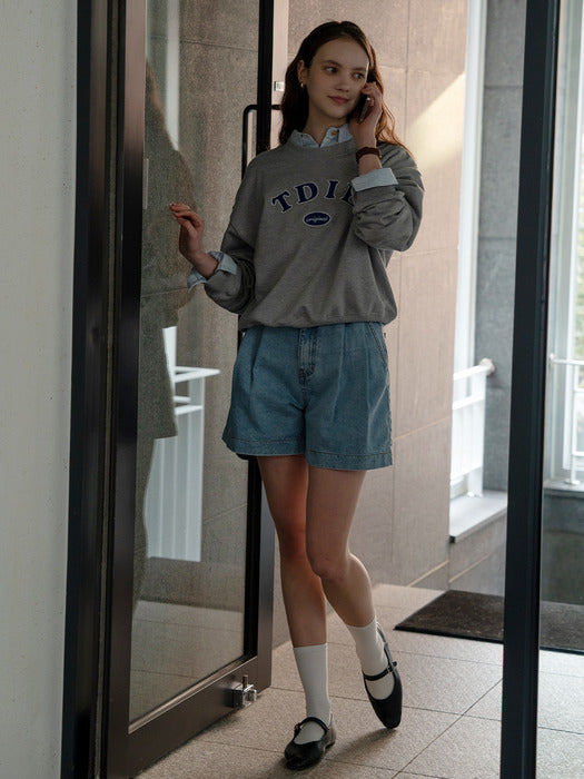 [TILLIDIE] USA two tuck short denim[3color]