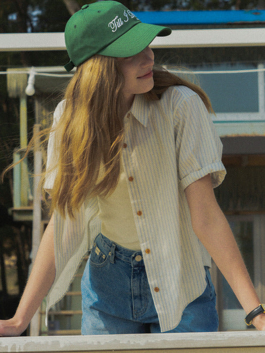 [TILLIDIE] Ann button point shirt[2color]