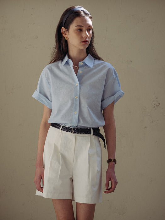 [TILLIDIE] Side button point half pants[3color]