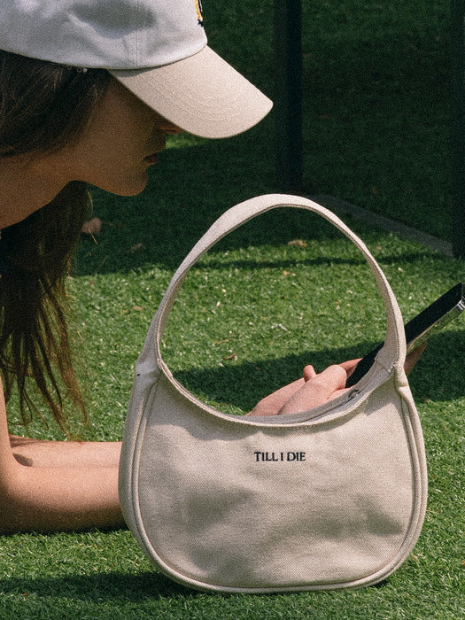 [TILLIDIE] Canvas hobo bag(Natural)