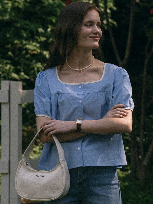 [TILLIDIE] Canvas hobo bag(Natural)